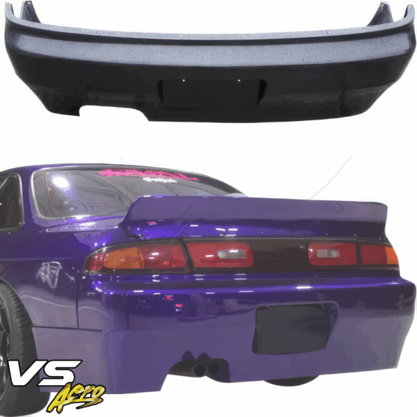 VSaero FRP TKYO v1 Rear Bumper for Nissan 240SX (S14) 1995-1998 - Image 4