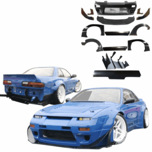 VSaero FRP TKYO v2 Wide Body Kit w Wing for Nissan 240SX 1989-1994 > 2dr Coupe