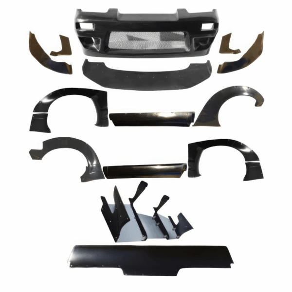 VSaero FRP TKYO v2 Wide Body Kit w Wing for Nissan 240SX 1989-1994 > 2dr Coupe - Image 2