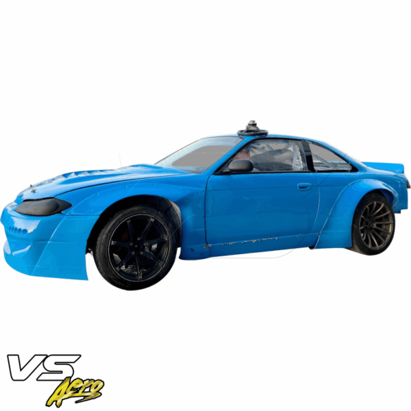 VSaero FRP TKYO v2 Wide Body S14.5 Conversion Fenders (front) for Nissan 240SX (S14) 1995-1996 - Image 2