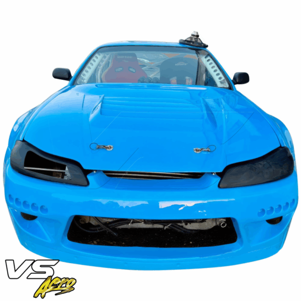 VSaero FRP TKYO v2 Wide Body S14.5 Conversion Fenders (front) for Nissan 240SX (S14) 1995-1996 - Image 5