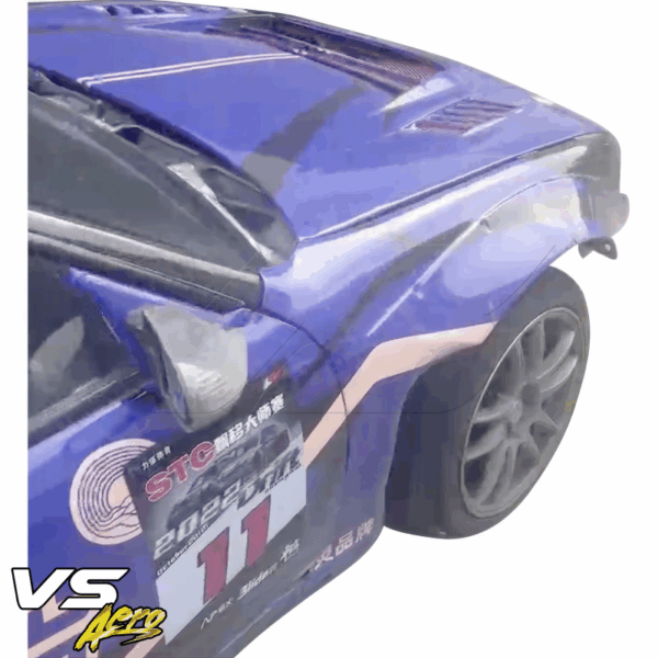 VSaero FRP TKYO v2 Wide Body S14.5 Conversion Fenders (front) for Nissan 240SX (S14) 1995-1996 - Image 8